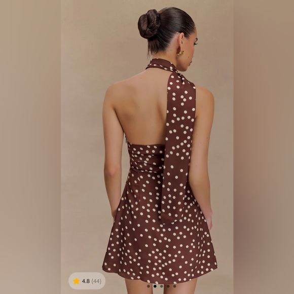 Meshki Cream and Black Polka Dot Dress - Picture 2 of 5